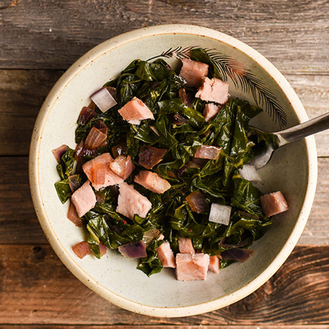 cook collard greens with bacon